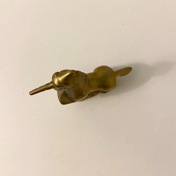 Vintage Brass Unicorn Collectible Figurine  2.5 Inch Size Figure Mystical - Picture 12 of 15